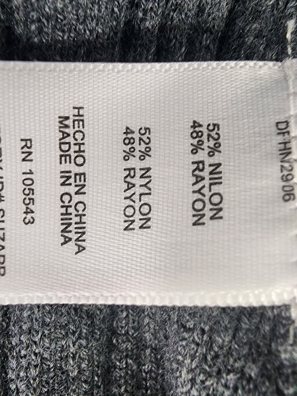 Daisy Fuentes Gray Ribbed Knit Midi Dress - Picture 5 of 5